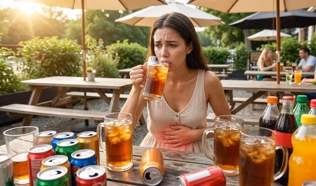 Uống quá nhiều nước ngọt, trà lạnh mùa hè có thể làm tăng nguy cơ viêm đường tiết niệu tái phát.