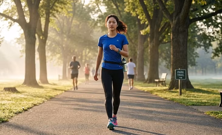 Vận động nhẹ vào buổi sáng có thể giúp cơ thể tỉnh táo, cải thiện tâm trạng và tăng tiêu hao calo trong ngày.