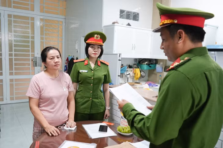 Công an TP Cần Thơ đã khởi tố, bắt tạm giam Nguyễn Thị Mận. Ảnh: Công an Cần Thơ