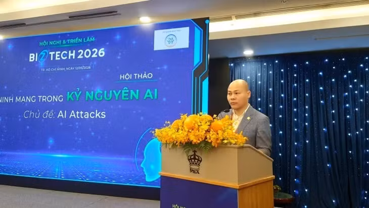 Ông Nguyễn Tử Quảng, Phó Chủ tịch VINASA, Hiệp hội An ninh mạng quốc gia, phát biểu tại hội thảo