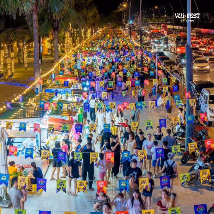 Vào những ngày cao điểm, VUI-Fest Hạ Long đón tới 20.000 lượt khách.