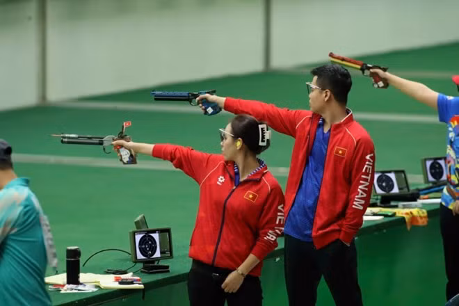 Bắn súng là một trong những môn thể thao trọng điểm được đầu tư trong giai đoạn 2026-2045. Ảnh: Bùi Lượng