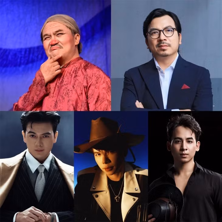 Các anh tài Đại Nghĩa, Dũng DT, Xuân Tiền, Hoàng Tôn, Phùng Minh Cương - Ảnh: FBNV