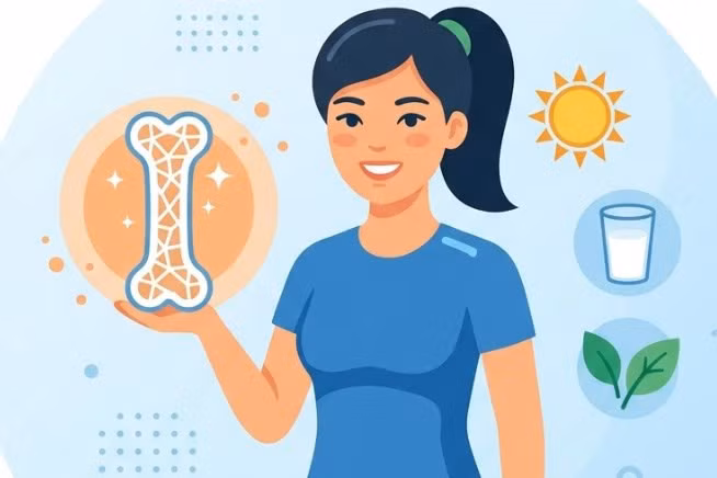 Loãng xương ở phụ nữ có thể khởi phát âm thầm sau tuổi 30. Đồ họa: Thiện Nhân