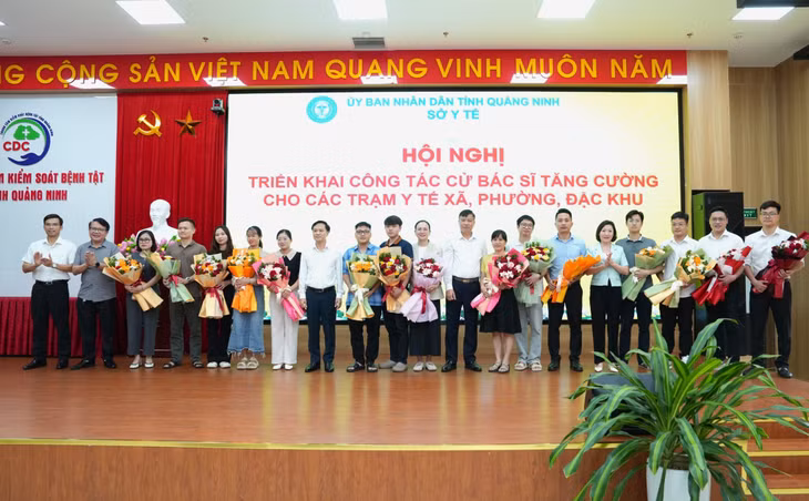 Sở Y tế cử 111 bác sĩ tăng cường cho 39 trạm y tế xã, phường, đặc khu trên địa bàn tỉnh năm 2026. Ảnh: CDC Quảng Ninh