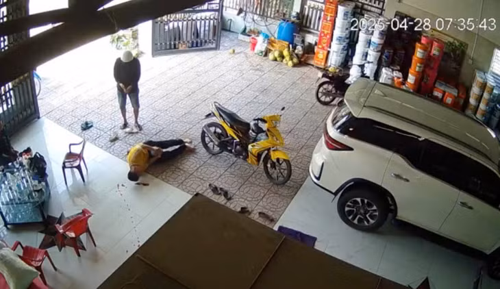 Hiện trường vụ nổ súng xảy ra vào sáng 28/4 vừa qua.