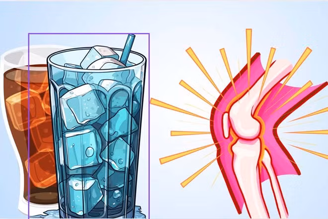 Mối liên hệ giữa đồ uống lạnh và sức khỏe xương. Đồ hoạ: Thiện Nhân