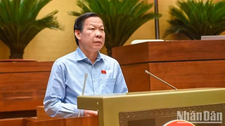 Chủ nhiệm Ủy ban Kinh tế và Tài chính của Quốc hội Phan Văn Mãi. (Ảnh: BÙI GIANG)