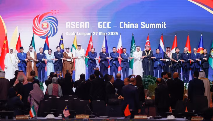 Thủ tướng Chính phủ Phạm Minh Chính và lãnh đạo các nước tham dự Hội nghị Cấp cao ASEAN-Hội đồng Hợp tác Vùng Vịnh (GCC)-Trung Quốc - Ảnh: VGP/Nhật Bắc