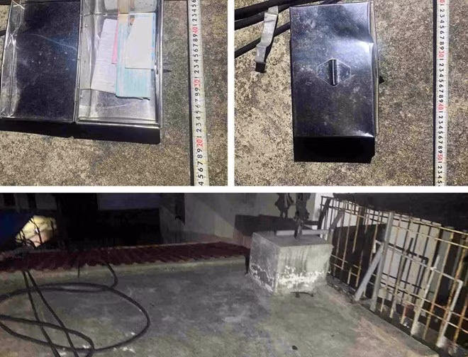 Hiện trường, tang vật vụ trộm cắp 1,5 cây vàng và 120 triệu đồng ở phường Đằng Giang. Ảnh: Công an TP Hải Phòng