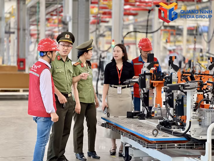 Kiểm tra thực địa tại Nhà máy ô tô Thành Công, KCN Việt Hưng.