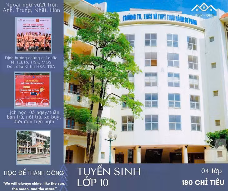 Trường TH, THCS&amp;THPT Thực hành Sư phạm là cơ sở giáo dục công lập duy nhất trực thuộc đại học tại Quảng Ninh.