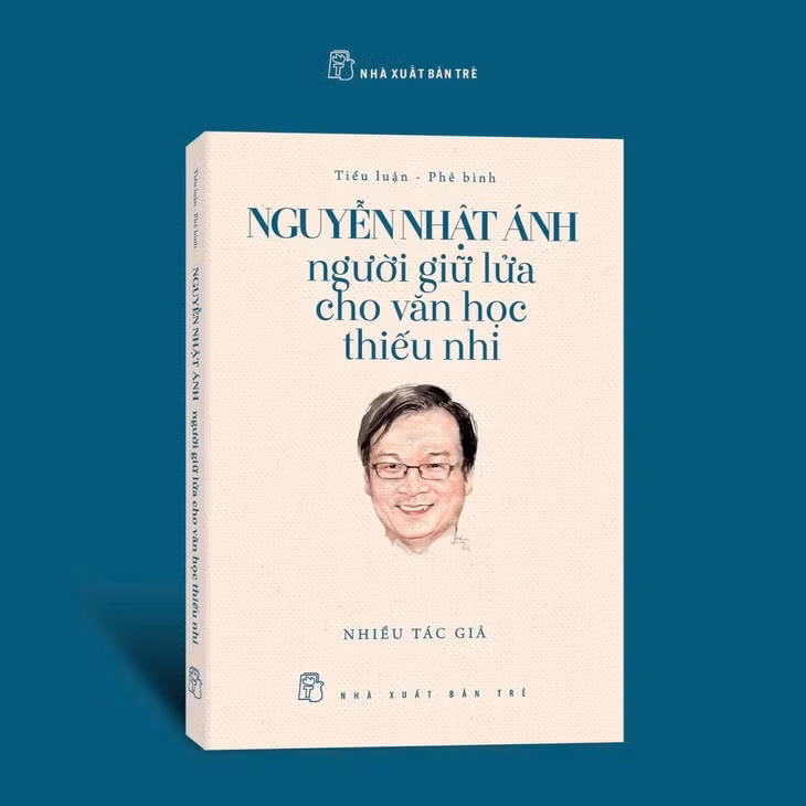 "Nguyễn Nhật Ánh – Người giữ lửa cho văn học thiếu nhi" là một trong 2 cuốn sách do NXB Trẻ phát hành nhân dịp kỷ niệm sinh nhật nhà văn Nguyễn Nhật Ánh (7/5). Ảnh: NXB Trẻ
