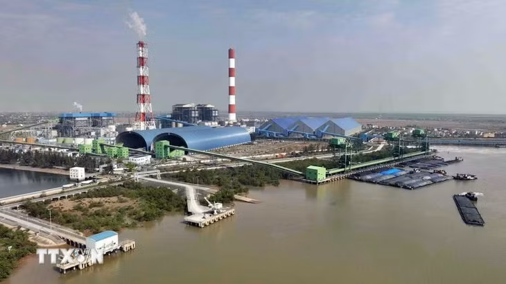 Nhà máy nhiệt điện Thái Bình được xây dựng ngày 22/2/20214 và khánh thành đưa vào sử dụng ngày 14/12/2019 tại xã Mỹ Lộc, huyện Thái Thụy (Thái Bình). (Ảnh: Vũ Sinh/TTXVN)