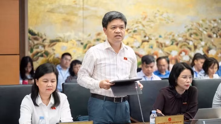 Đại biểu Quốc hội Tạ Đình Thi (đoàn Hà Nội), Phó Chủ nhiệm Ủy ban Khoa học, Công nghệ và Môi trường. (Ảnh: Quochoi.vn)