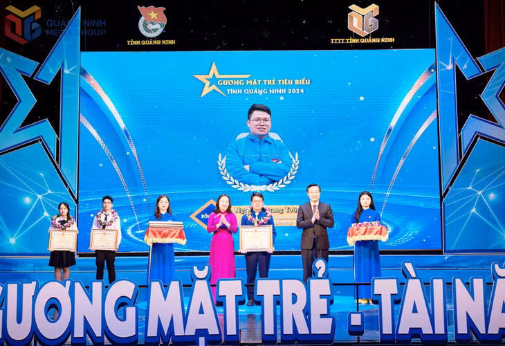 Anh Nguyễn Quang Toàn được tuyên dương Gương mặt trẻ tỉnh Quảng Ninh năm 2024.