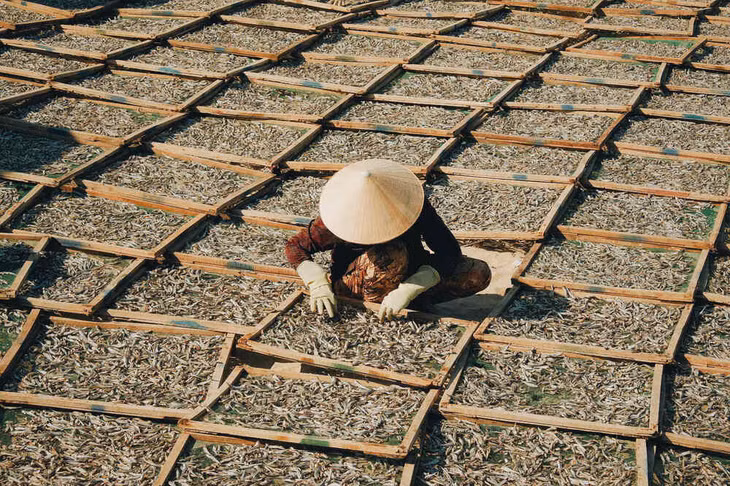“Làng chài Sơn Hải khá tách biệt, cả ngôi làng nằm sát biển và xa trung tâm thành phố Phan Rang. Ban đầu mình cũng sốc vì làng quá ít dịch vụ, mọi thứ đều mộc mạc, giản dị. Nhưng chính những điều đó lại làm mình siêu lòng. Con người tại đây cũng chân chất, thật thà”. Ảnh: NVCC