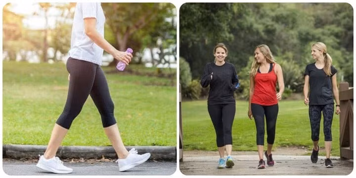 Đi bộ buổi sáng là thói quen tốt cho sức khoẻ.