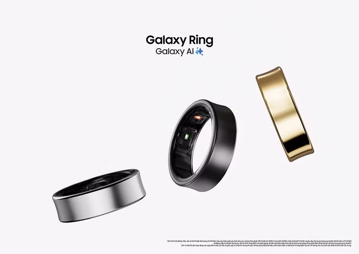 Bộ ba màu sắc của nhẫn thông minh Galaxy Ring. Ảnh: Samsung