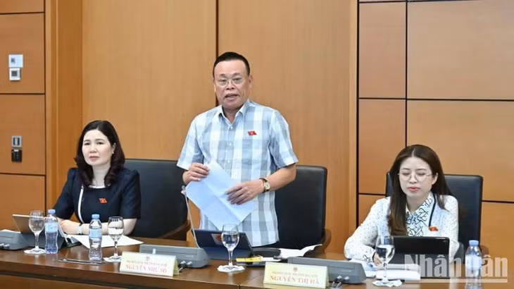 Đại biểu Nguyễn Như So (Bắc Ninh) phát biểu tại tổ. (Ảnh: THỦY NGUYÊN)