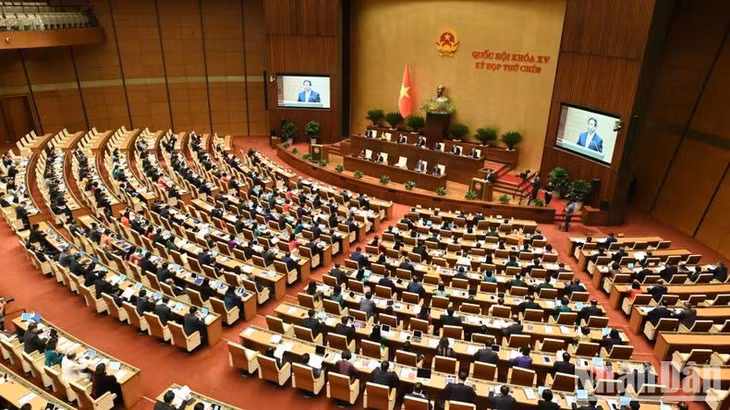 Quang cảnh phiên họp của Quốc hội.