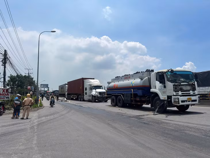 Hiện trường vụ tai nạn.