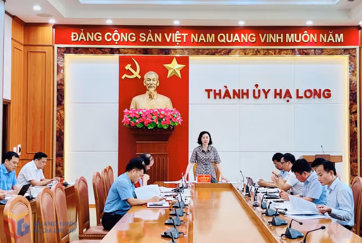 Đồng chí Vũ Thị Mai Anh, Phó Bí thư Thường trực Thành ủy, Chủ tịch HĐND thành phố phát biểu chỉ đạo tại hội nghị.
