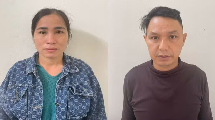 Cặp vợ chồng Tuấn, Thắm bị khởi tố về hành vi “lừa đảo chiếm đoạt tài sản“. Ảnh: Công an Thanh Hóa