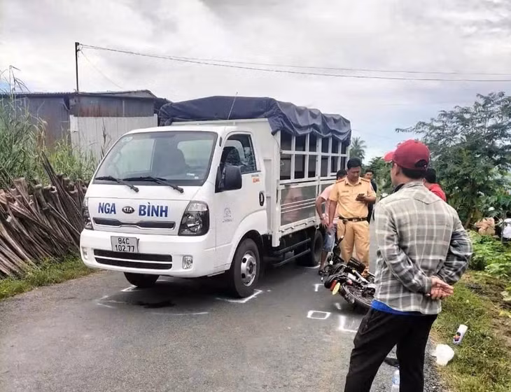 Hiện trường vụ tai nạn vào xảy ra ngày 4/9/2024 làm nữ sinh tử vong. Ảnh: E.X