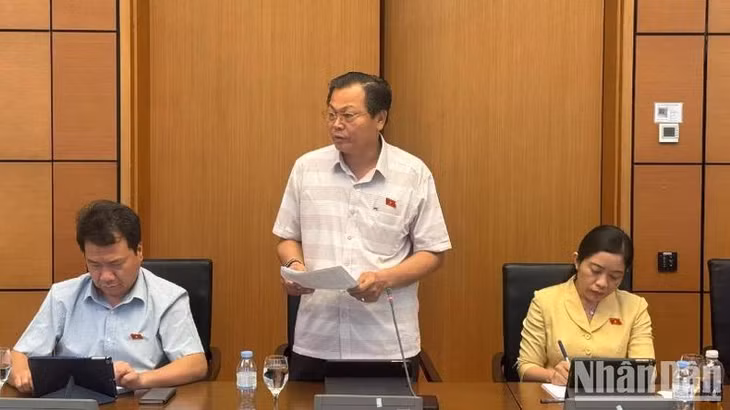 Đại biểu Lưu Văn Đức (Đoàn Đắk Lắk). (Ảnh: BÙI GIANG)