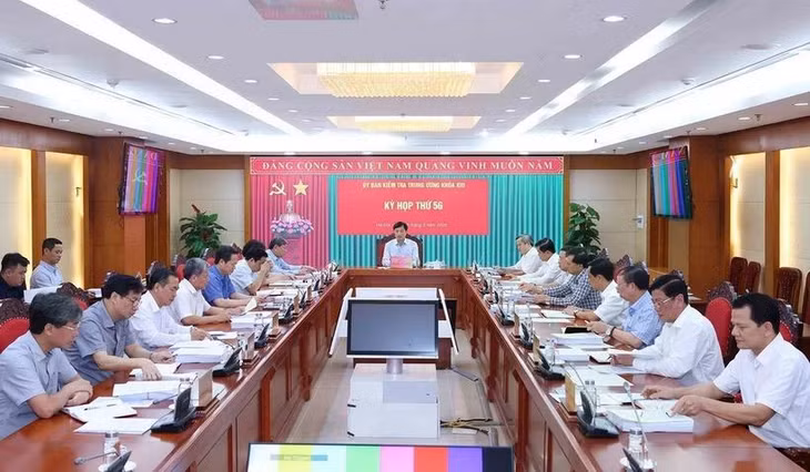 Quang cảnh Kỳ họp thứ 56 Ủy ban Kiểm tra Trung ương. (Ảnh: Phương Hoa/TTXVN)
