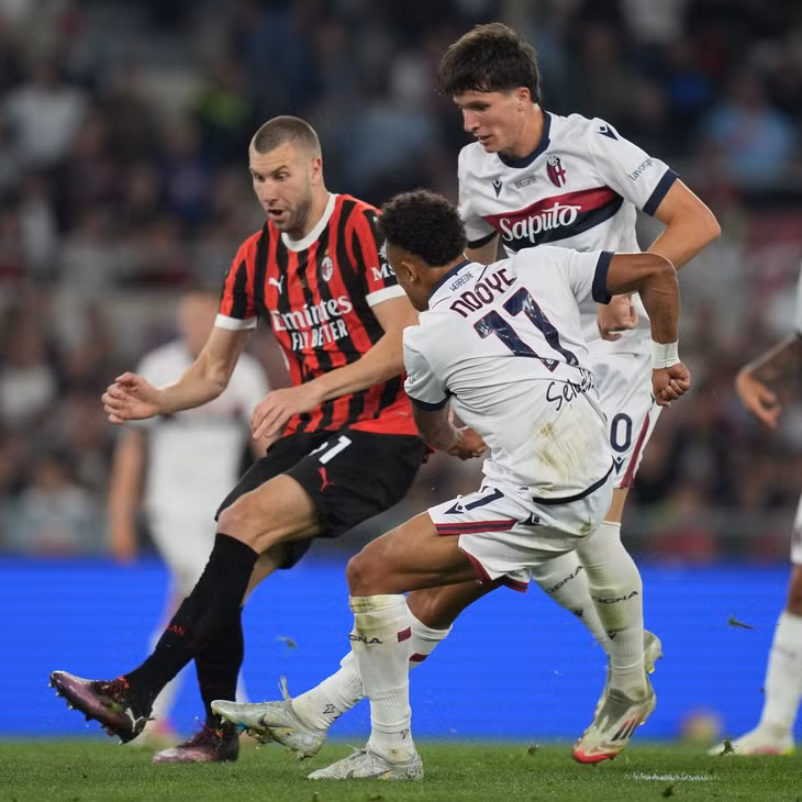Tình huống Ndoye ghi bàn duy nhất của trận chung kết - Ảnh: Serie A