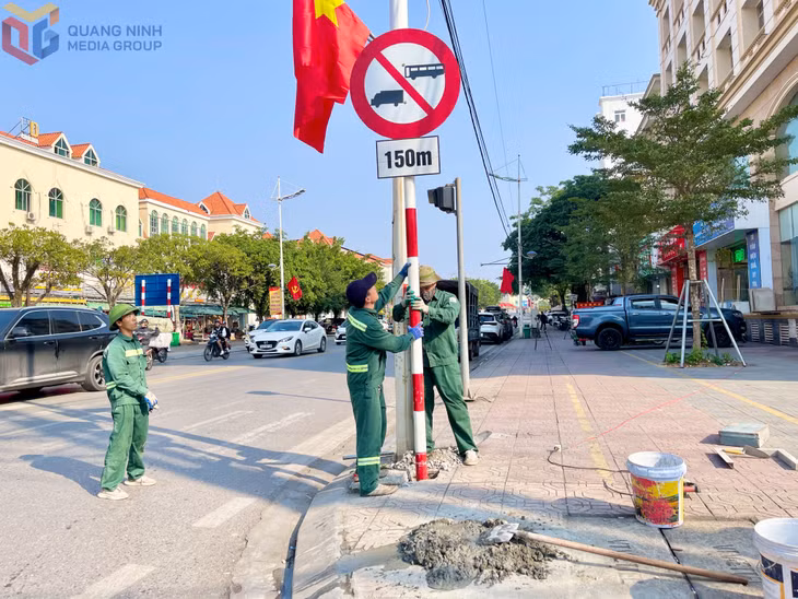 Công tác chỉnh trang đô thị được TP Móng Cái triển khai thường xuyên.