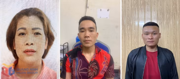Các đối tượng Nguyễn Thị Thành, Bế Văn Tư và Lò Văn Đông (từ trái sang phải)