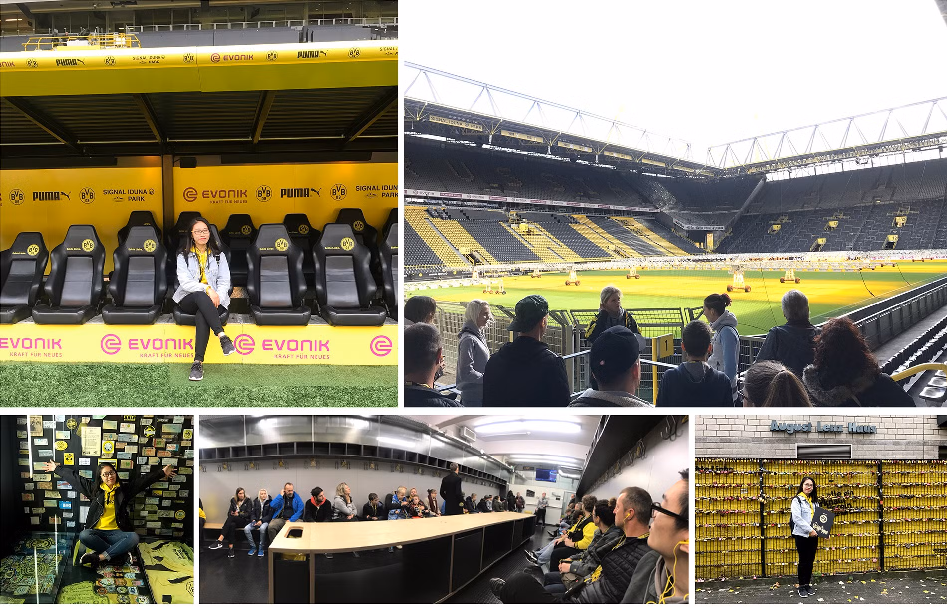 Tham quan sân vận động Signal Iduna Park là một trong những cách để cổ động viên Borussia Dortmund trải nghiệm và hiểu hơn về đội bóng. 