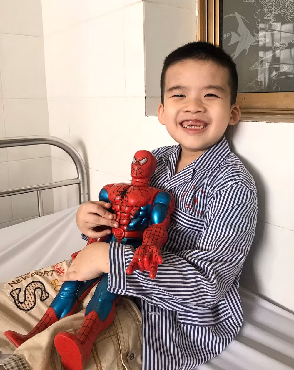 Nụ cười rạng rỡ của Huy Phúc.