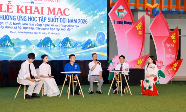 Khai mạc Tuần lễ hưởng ứng học tập suốt đời năm 2026 - Thực học, thực hành, làm chủ công nghệ số và AI