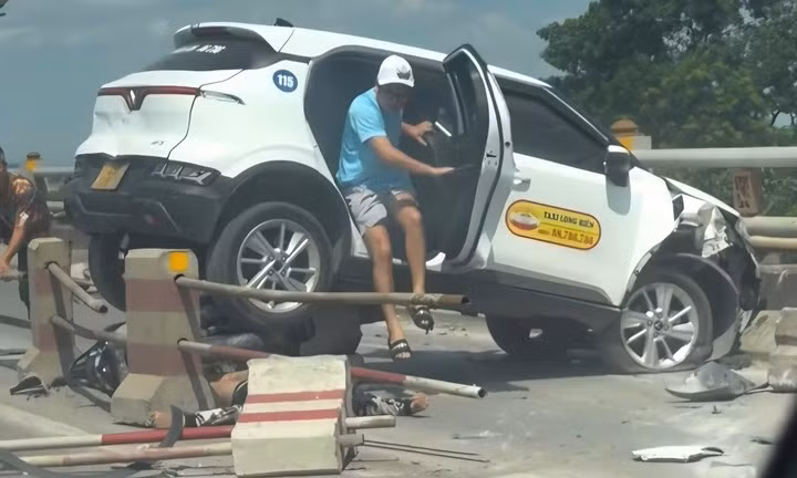 Hiện trường nơi xảy ra vụ tai nạn.