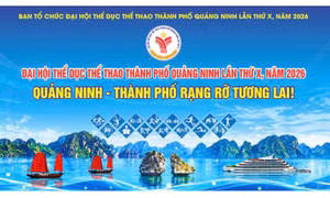 Đại hội TDTT thành phố Quảng Ninh lần thứ X khai mạc vào ngày 11/10