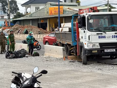 Hiện trường vụ tai nạn.