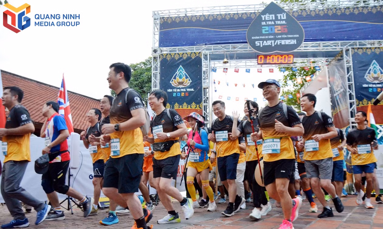 Yên Tử Ultra Trail 2026: Gần 2.000 VĐV chinh phục non thiêng