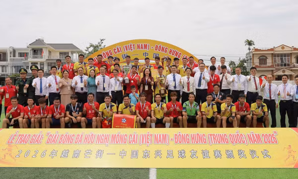Phường Móng Cái 2: Giải bóng đá hữu nghị Móng Cái (Việt Nam) - Đông Hưng (Trung Quốc) năm 2026