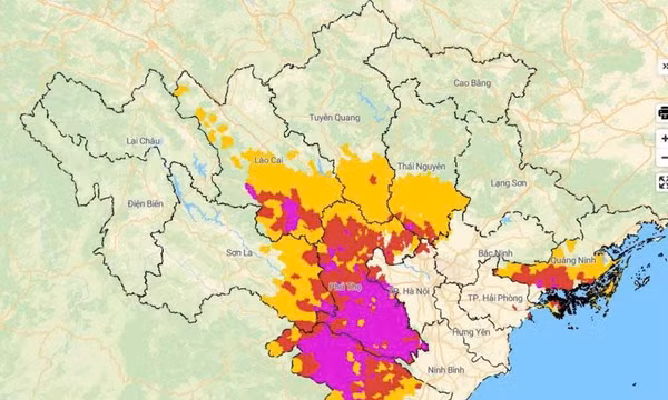 Tin cảnh báo lũ quét sạt lở đất, sụt lún đất do mưa lũ hoặc dòng chảy