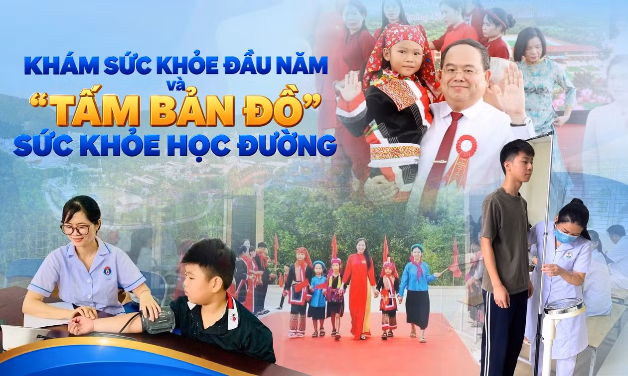 Khám sức khỏe đầu năm và “tấm bản đồ” sức khỏe học đường