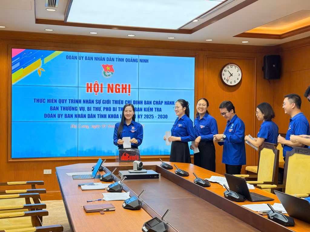 Đoàn Thanh niên UBND tỉnh tổ chức hội nghị thực hiện quy trình giới thiệu nhân sự chỉ định Ban Chấp hành, Ban Thường vụ, Bí thư, Phó Bíthư, Ủy ban kiểm tra, Chủ nhiệm, Phó Chủ nhiệm Ủy ban Kiểm tra Đoàn Ủy ban nhân dân tỉnh Quảng Ninh nhiệm kỳ 2025 -2030