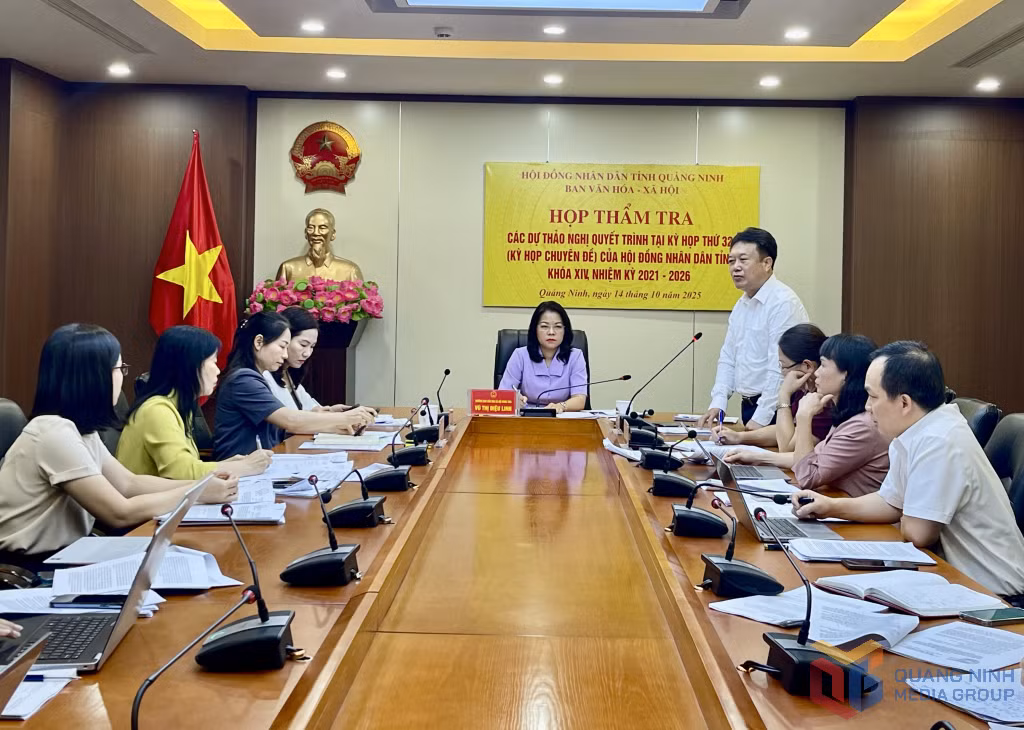 Đồng chí Nguyễn Đức Thành, Ủy viên BTV Tỉnh ủy, Phó Chủ tịch Thường trực HĐND tỉnh, phát biểu ý kiến tại cuộc họp.