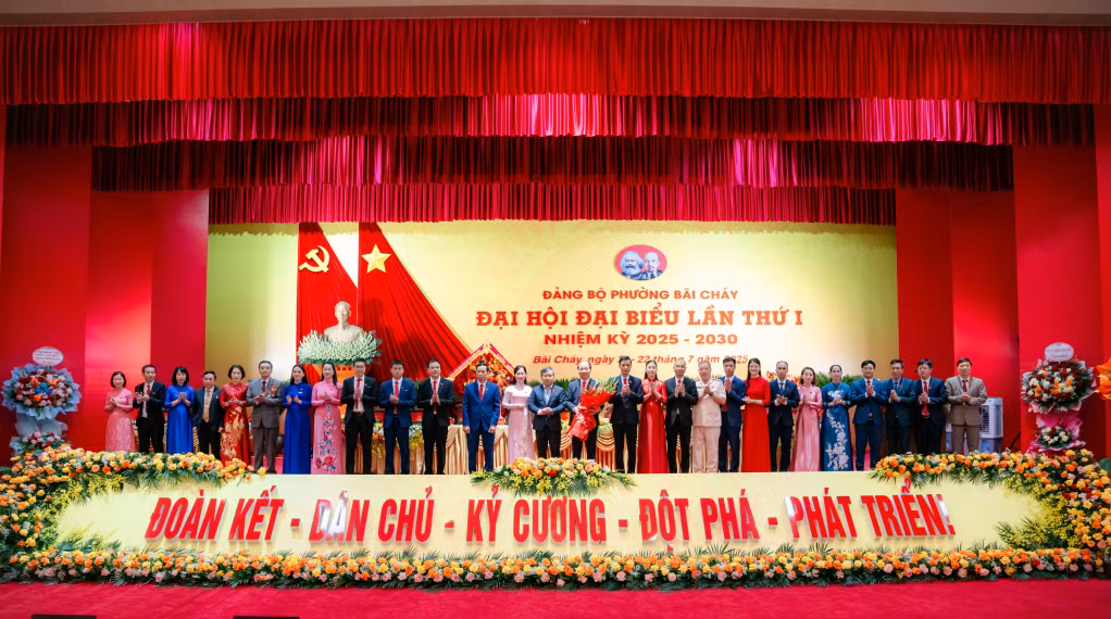 Thành công của Đại hội đại biểu Đảng bộ phường lần thứ I mở ra hướng phát triển mới cho phường Bãi Cháy trong nhiệm kỳ 2025 - 2030.