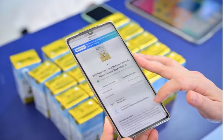 NDAChain được ứng dụng trong truy xuất nguồn gốc sản phẩm đối với sản phẩm sữa tươi TH true MILK - Ảnh: NGỌC ANH