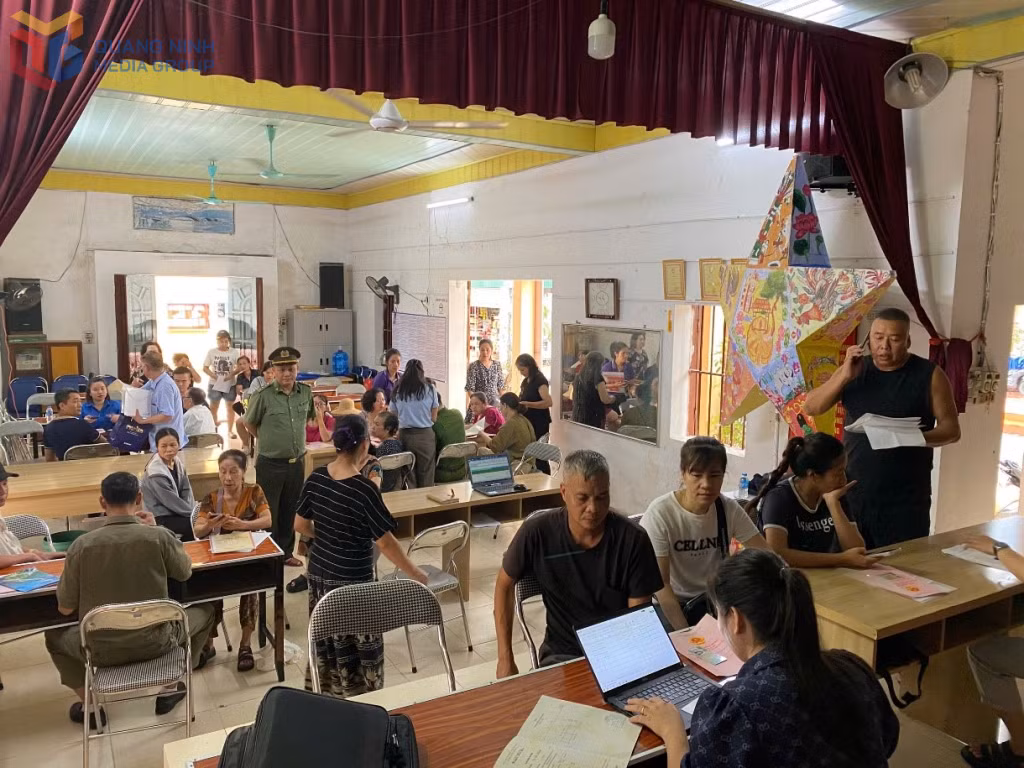 Thu thập dữ liệu đất đai tại xã Tiên Yên.