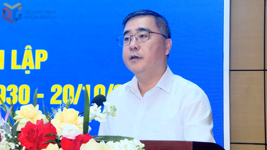 Đồng chí Nguyễn Chí Thành, Uỷ viên BTV Tỉnh ủy, Phó Chủ tịch Thường trực MTTQ tỉnh phát biểu chỉ đạo tại Lễ kỷ niệm.